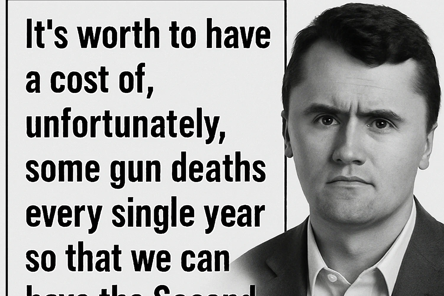 Мотивы убийства Чарли Кирка остаются загадкой  Чарли Кирк был поборником свободы ношения оружия