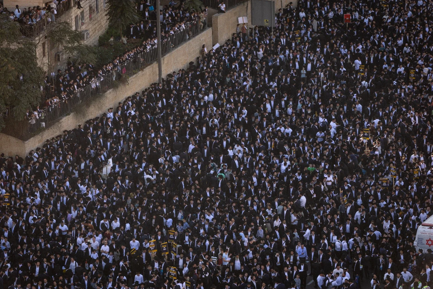 Завершилась мега-демонстрация «харедим» в Иерусалиме. Один из участников погиб  демонстрация в Иерусалиме, 30 октября